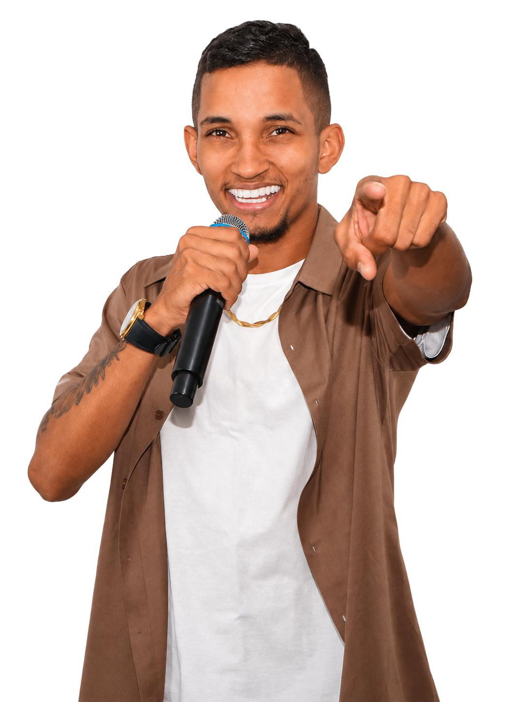 Allex Playboy com microfone